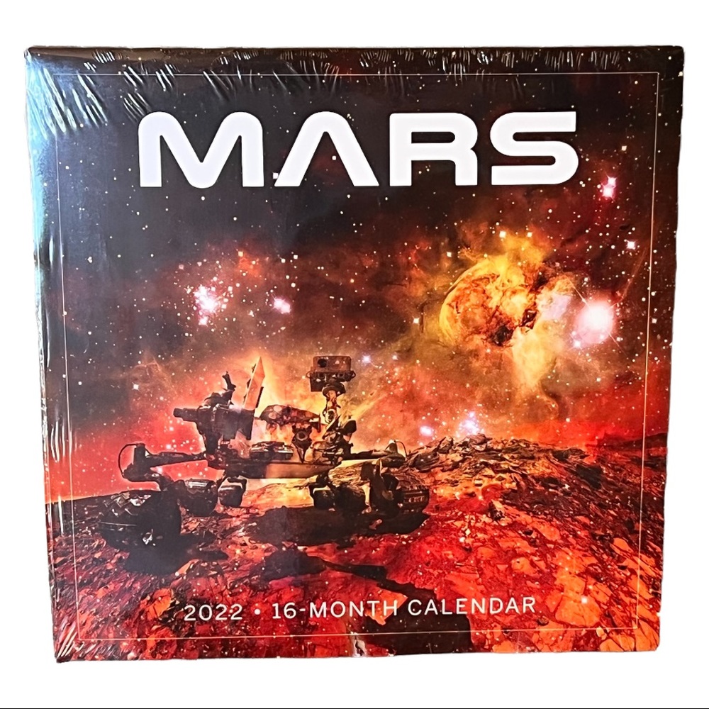 New Mars Photo 2022 Wall Calendar 16 Month Space Exploration